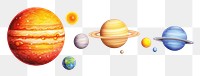 PNG Solar system astronomy universe planet.