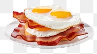 PNG Breakfast egg bacon fried. AI generated Image by rawpixel.
