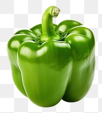 PNG Green bell pepper vegetable plant food. 