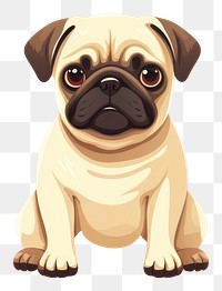 PNG Pug animal mammal dog. 