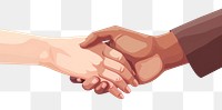 PNG Pinky promise handshake togetherness agreement. 