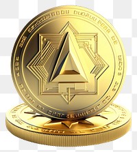 PNG Crypto money gold coin. AI generated Image by rawpixel.