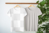 Hanging  t-shirt png, transparent mockup