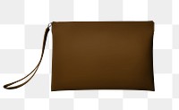 Brown purse png, bag element, transparent background