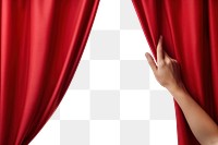 PNG Curtain adult hand red. 