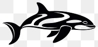 PNG Orca drawing animal mammal. AI generated Image by rawpixel.