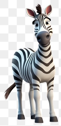 PNG Zebra wildlife cartoon mammal. 