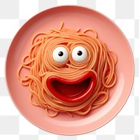 PNG Spaghetti face plate pasta food. 