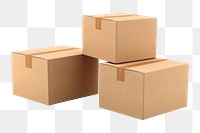 PNG Cardboard boxes carton white background simplicity. 