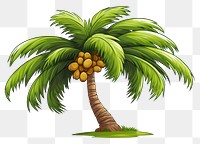 PNG Palm cartoon plant fruit. 