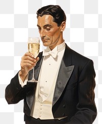 PNG Champagne drinking portrait adult. .