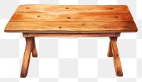 PNG Table wood furniture bench. 