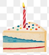PNG Birthday cake candle dessert icing. AI generated Image by rawpixel.