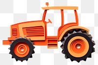 PNG Tractor  vehicle white background. AI generated Image by rawpixel.