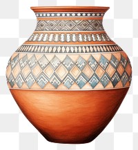 PNG Africa a vase pottery urn white background. AI generated Image by rawpixel.