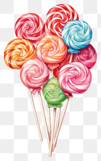 PNG Candys confectionery lollipop food. AI generated Image by rawpixel.