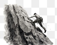 PNG Climbing adventure outdoors drawing. 