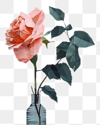PNG Flower nature plant rose. AI generated Image by rawpixel.