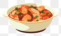 PNG Chicken Stew food bowl plate. AI generated Image by rawpixel.