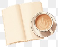 PNG Coffee book cup publication. AI generated Image by rawpixel.
