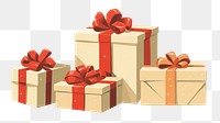 PNG Christmas presents gift box celebration. AI generated Image by rawpixel.