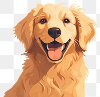 PNG Golden Retriever retriever mammal animal. 