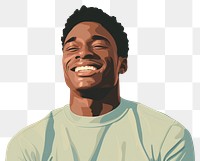 PNG Black man smiling laughing adult smile. AI generated Image by rawpixel.