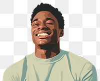 PNG Black man smiling laughing adult smile. 