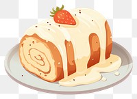 PNG Ponge cake dessert berry food. AI generated Image by rawpixel.
