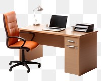 PNG Office table furniture computer chair. 