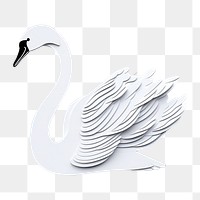 PNG Swan animal white bird. 