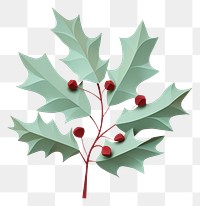 PNG Holly leave christmas plant leaf. AI generated Image by rawpixel.