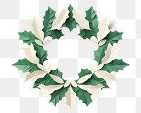 PNG Wreath paper holly plant. 