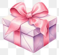 PNG Valentine gift box white background celebration anniversary. 