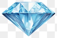 PNG Diamond gemstone jewelry blue. AI generated Image by rawpixel.