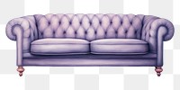 PNG Luxury dark sofa furniture white background comfortable. AI generated Image by rawpixel.