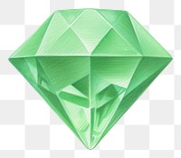 PNG Diamond gemstone jewelry green. AI generated Image by rawpixel.