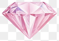 PNG Diamond gemstone jewelry pink. AI generated Image by rawpixel.