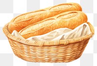 PNG Bread busket basket food  