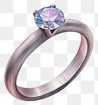 PNG Dark diamond ring gemstone jewelry silver. 