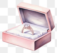 PNG Ring wedding box jewelry diamond  