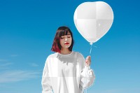 Long sleeves balloon png, transparent mockup