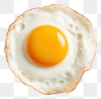 PNG Fried egg food white background breakfast. 