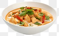 PNG A Thai Panang Chicken Curry curry food bowl. AI generated Image by rawpixel.