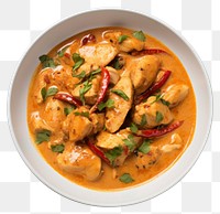 PNG Thai Panang Chicken Curry curry food plate. AI generated Image by rawpixel.