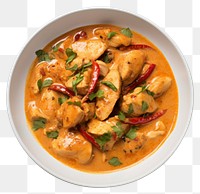 PNG Thai Panang Chicken Curry curry food plate. 