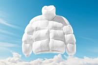 Puffer jacket png mockup, transparent design