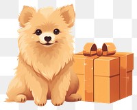 PNG Dog box mammal animal. AI generated Image by rawpixel.