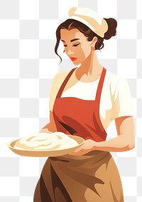 PNG Baker female adult restaurant. AI generated Image by rawpixel.