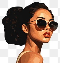 PNG Sunglasses portrait adult woman. AI generated Image by rawpixel.